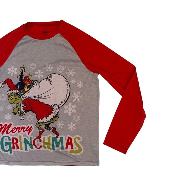 Dr Seuss The Grinch Men's Size S Merry Grinchmas Long Sleeve T-Shirt - Picture 9 of 13